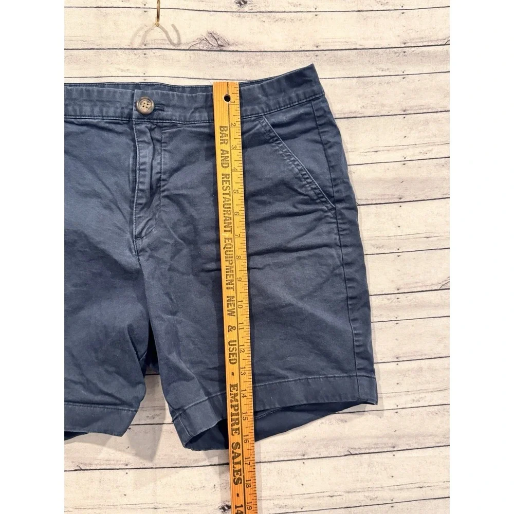 Chubbies Mens The Armadas Short Sz 33 Flat Front Stretch Twill Blue 7